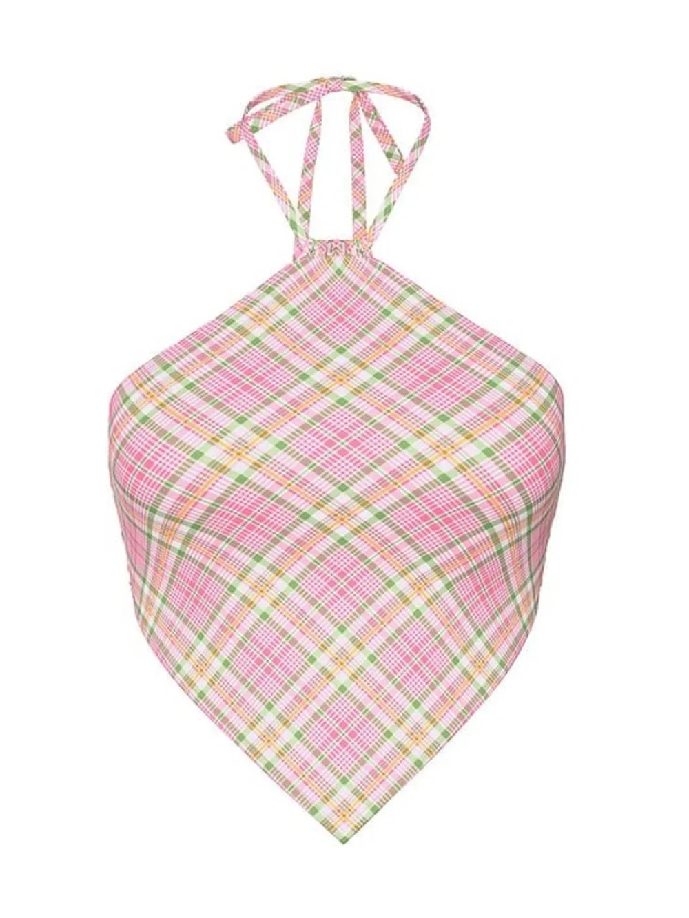 PINK by Frankies Bikinis Maya Halter Bikini Top & Reign Thong Bikini Bottom